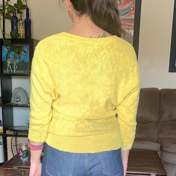 Loft Yellow Knit Sweater - Picture 3 of 3